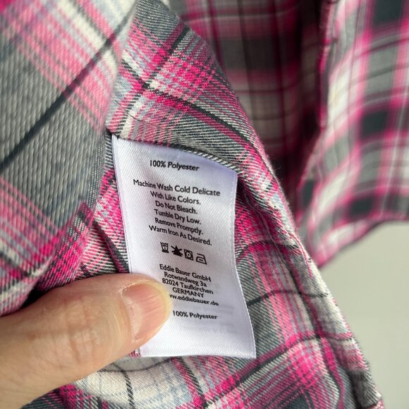 Eddie Bauer Classic Med Flannel Shirt - Picture 5 of 6